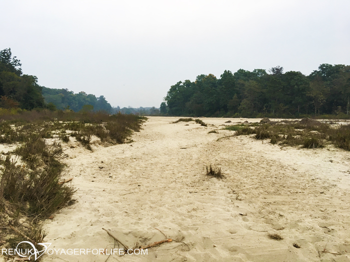 Dry river in Uttar Pradesh