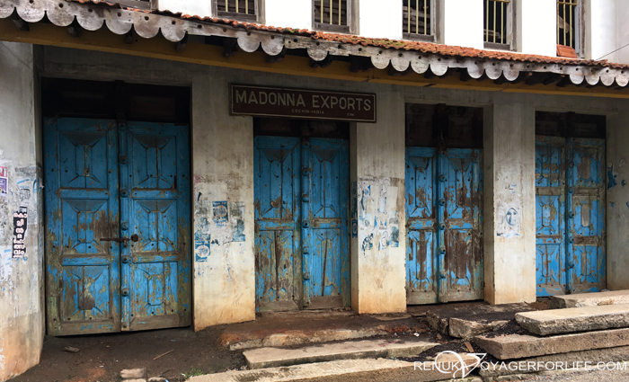 Old doors of Jew Town in Kochi