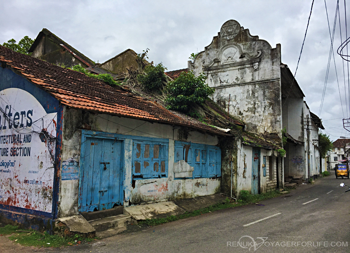 The rundown houses of Jew Town Kochi