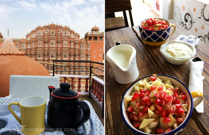 Cafes and restaurants with Hawa Mahal views