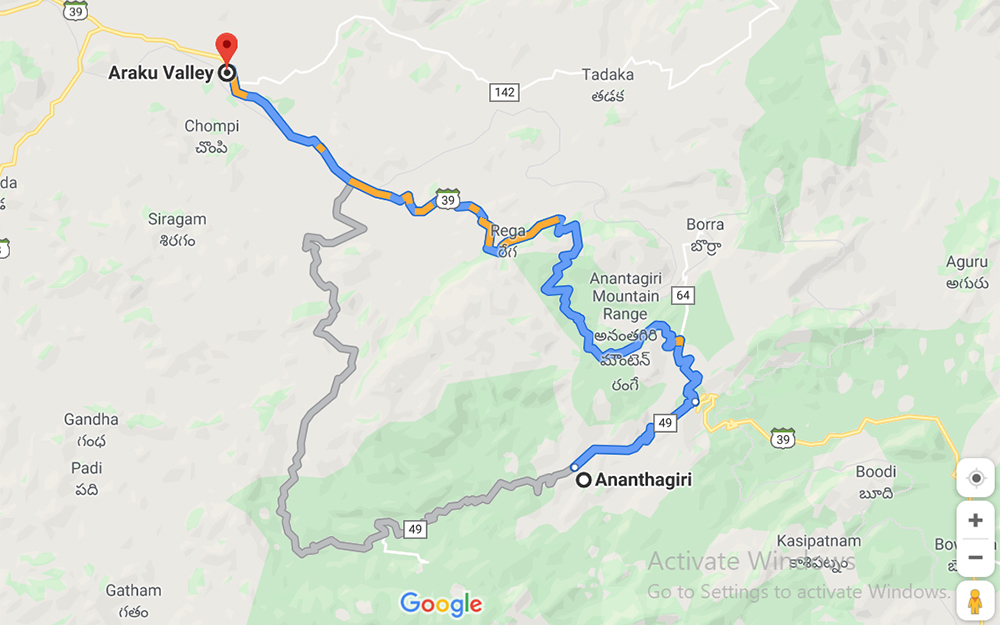 IMG-Distance between Ananthagiri and Araku Valley