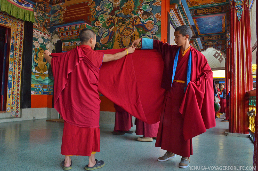 IMG-Monks at an old monastery in Sikkim