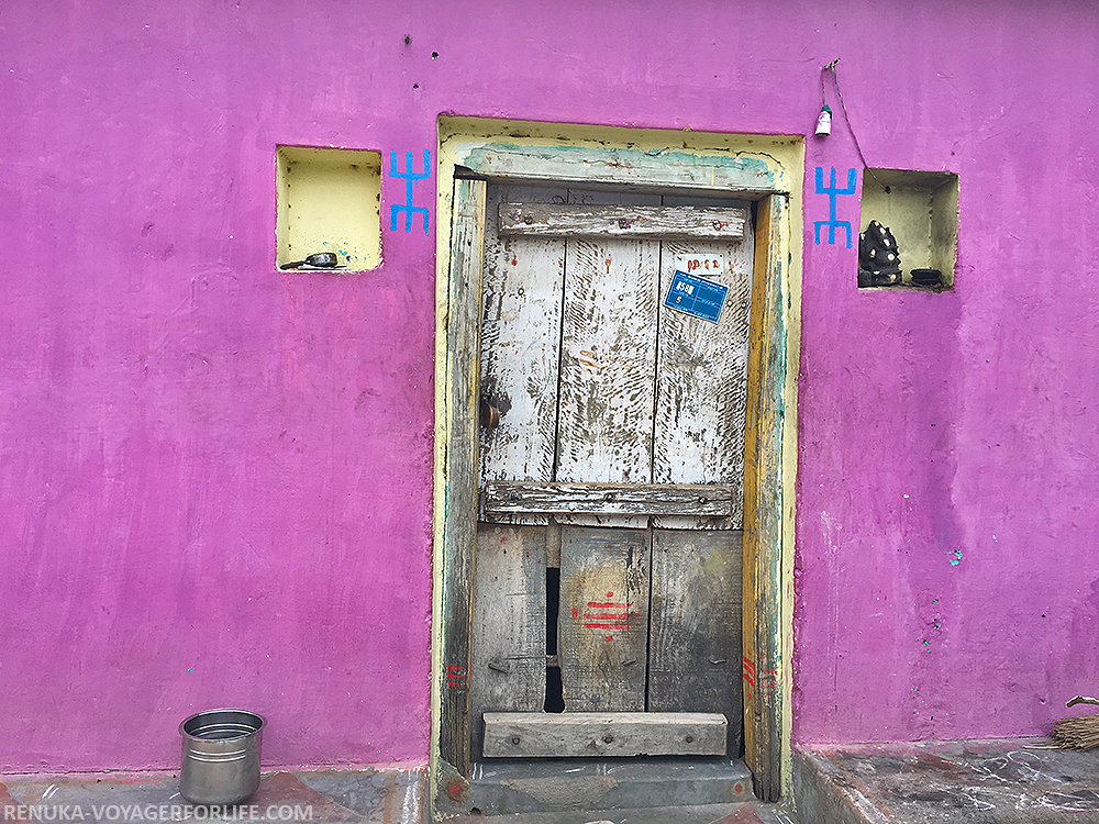 IMG-Pink walls of a village home in Padavedu Tamil Nadu